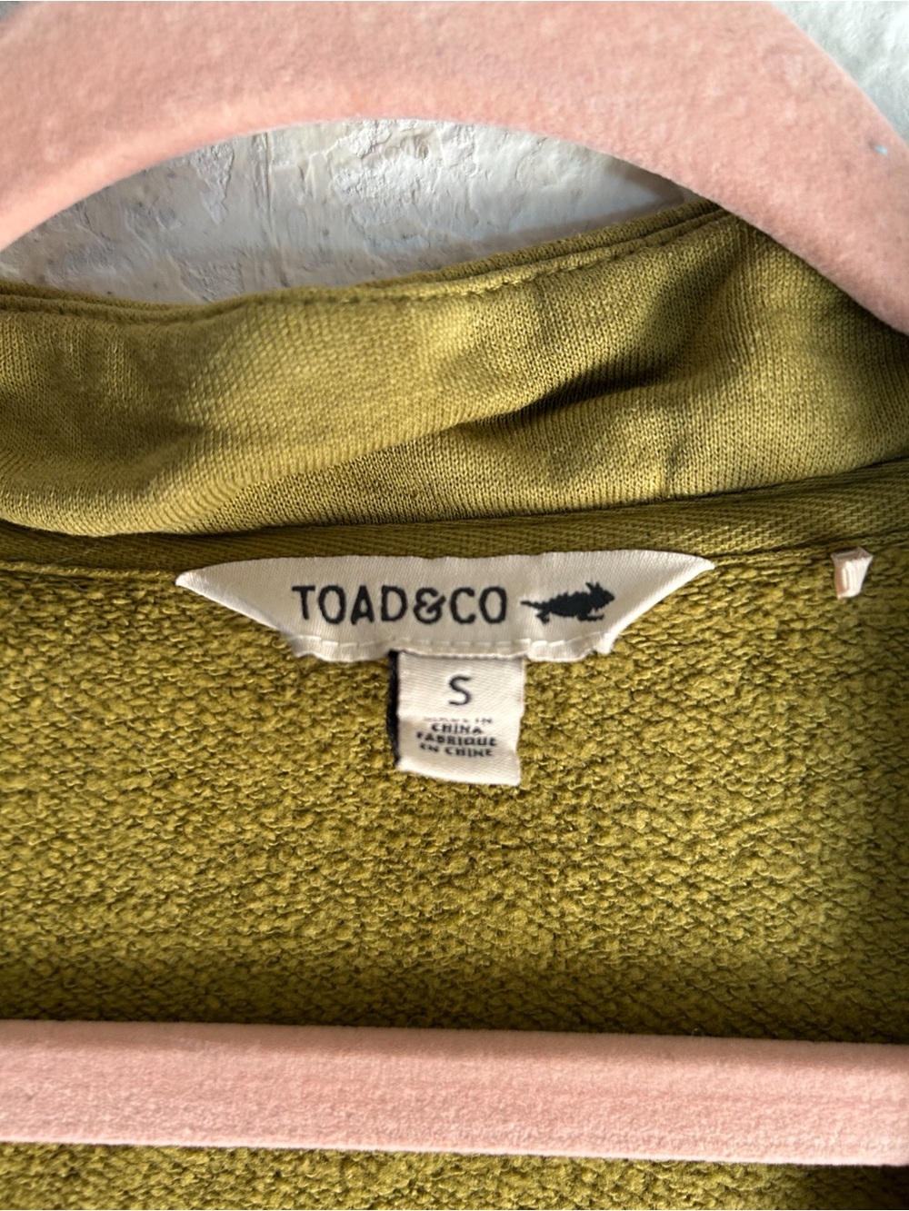 Toad & Co Hemp Daybreaker Cardi Small Moss Green Granola Cozy - Picture 4 of 6